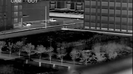câmera térmica infravermelha visível do IP do zumbido de Lwir da noite do dia PTZ da longa distância de 5km