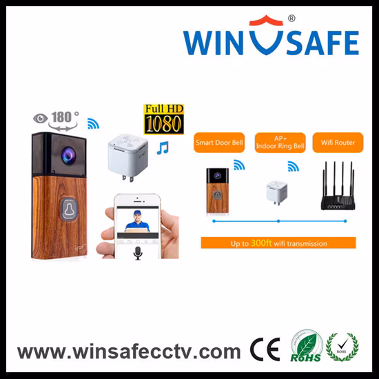 Câmera IP com campainha para uso doméstico